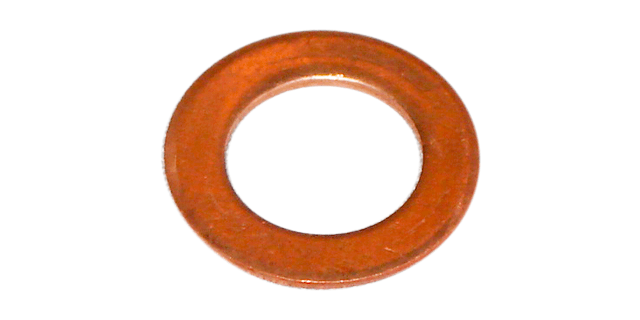 ARANDELA COBRE TAPON DE CARTER 12 mm Paquete x 10