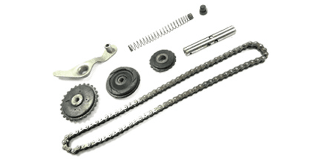 KIT COMPLETO TENSOR CADENILLA HONDA ECO-SPLENDOR NXG (10-14) (Cadenilla,Leva,Tornillo,Flauta, Piñones)