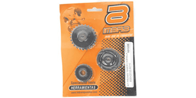 KIT PIÑONES TENSOR CADENILLA KT AK110-115 HONDA ECO100-ECO DELUXE 100-WAVE 100 VERSION I Y II-CD100-KYMCO ACTIVE 110-UNI K110-VICTORY ONE-MP-SILVER 100-ADVANCE R125-R110-X1-HERO ECO100-ECOT-ECO DELUXE
