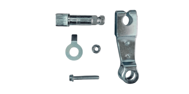 KIT LEVA DE FRENO DEL-TRAS CON EJE YAMAHA CRYPTON110-T110E-T105 (5 PIEZAS)