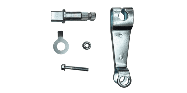 KIT LEVA DE FRENO TRAS CON EJE SUZUKI HAYATE110-115 (5 PIEZAS)