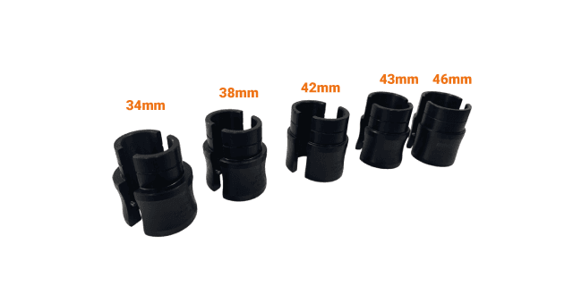 KIT INSTALADOR DE RETENES BARRAS INVERTIDAS 34MM-38MM-42MM-43MM-46MM