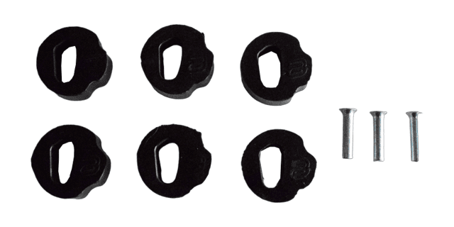 KIT REPARACION CORONA CLUTCH YAMAHA YBR 125- LIBERO 125 y XTZ 125 (MOD 13-16) (TRES REMACHES-SEIS CAUCHOS)