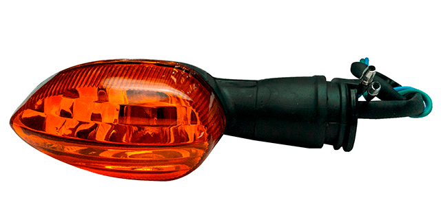 DIRECCIONAL YAMAHA FZ16-YBR125-YCZ110-SZ15RR-SZ-RR CORTA DEL IZQ-TRAS DER NARANJA