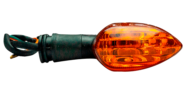 DIRECCIONAL YAMAHA FZ16-YBR125-YCZ110-SZ15RR-SZ-RR CORTA DEL DER-TRAS IZQ NARANJA