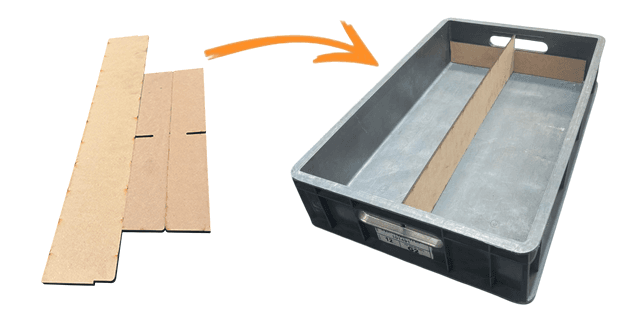 DIVISION EN MADERA PARA CANASTA 60X40X13 2 POSICIONES