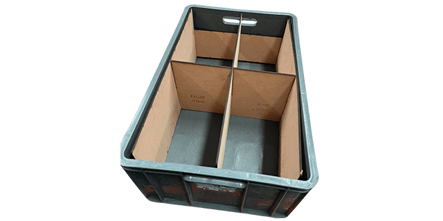 DIVISION EN MADERA PARA CANASTA 60X40X25 4 POSICIONES