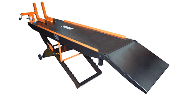 MESA ELEVADORA PARA MOTOS NEUMATICA CARGUERO-CUATRIMOTO