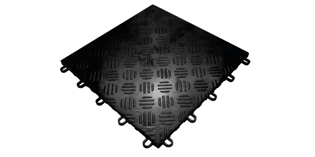 PISO PLASTICO MODULAR SELLADO COLOR NEGRO LIMPIA FACIL 33cm x 33cm x1.6cm