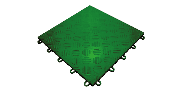 PISO PLASTICO MODULAR SELLADO COLOR VERDE LIMPIA FACIL 33cm x 33cm x1.6cm