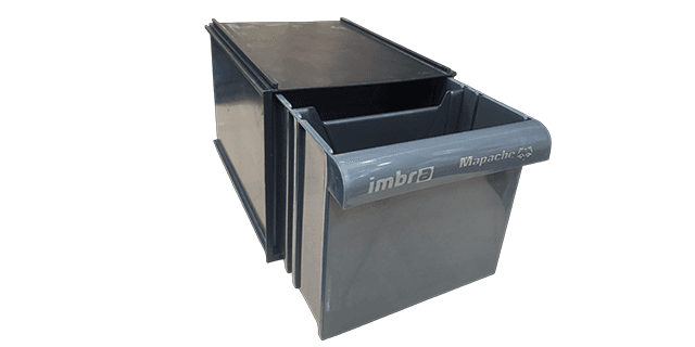 GAVETERO MODULAR CERRADO 30cmx22cmx20cm NEGRO