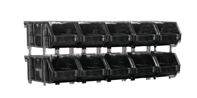 GAVETERO MODULAR ABIERTO MODULAR NEGRO 18cm x 12cm x 9cm Paquete x 10