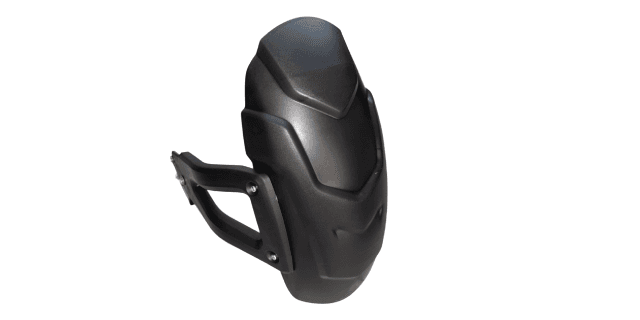 GUARDABARRO TRASERO AKT CR4 125- CR4 162- CR5 180-CR5 200-HUNK160R-DOBLE ANCLAJE CON BASES METALICAS