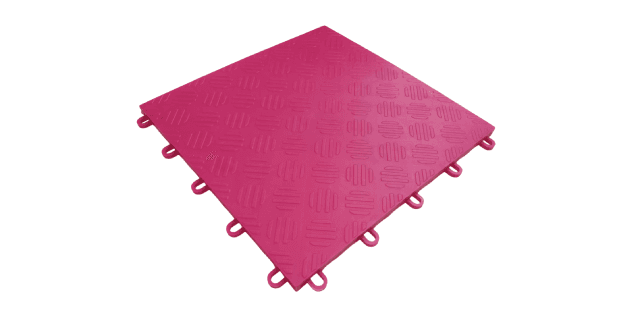 PISO PLASTICO MODULAR SELLADO COLOR FUCSIA LIMPIA FACIL 33cm x 33cm x1.6cm