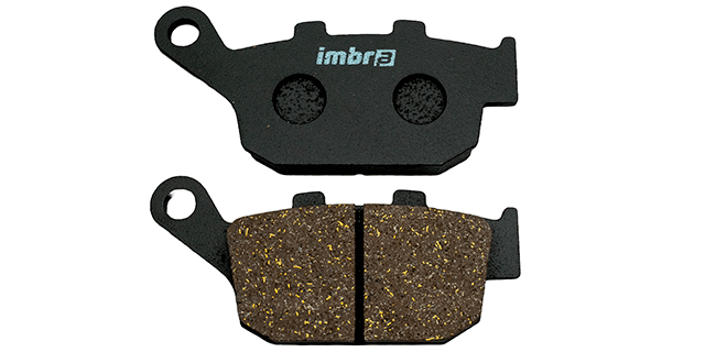 PASTILLA DE FRENO TRAS  HONDA CBR 250 R(11-17)-CB300F(13-24)-CBR400RR(88-94)-CB500F(13-22)-SUZUKI INAZUMA 250(12-17)-V STROM 250(17-UP)-V STROM 250 SX(20-UP)-FREEWIND XF 650(97-02)-CF MOTO MT450(24-UP